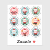 Christmas Santa sticker collection シール (シート)