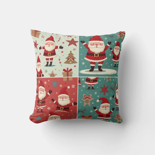 Christmas Santa Throw Pillows クッション (正面)