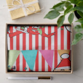 Christmas Santa Tissue Paper Happy Birthday  薄葉紙 (ギフト)