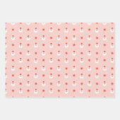 Christmas Santa Trees Stars Wrapping Paper Set ラッピングペーパーシート (正面2)