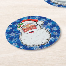 Christmas Santa Winks Cute Holiday Cute Pattern 6