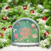 Christmas Santa Wreath Snow Globe (クリスマス)