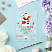 Christmas Santa's Bowling Party  アクリル招待状 (インサイチュ (ウェディング))