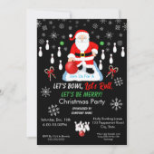 Christmas Santa's Bowling Party  招待状 (正面)