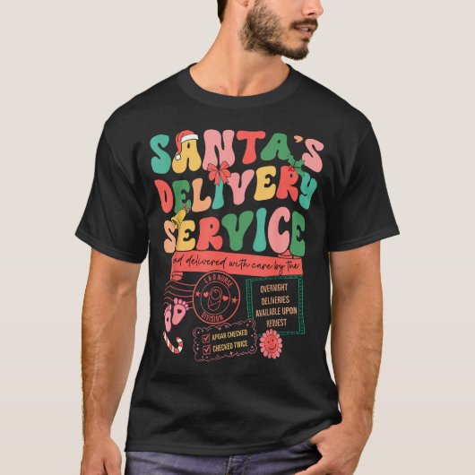 Christmas Santas Delivery Service L&amp;d Labor De Tシャツ (正面)