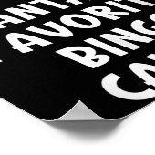 Christmas Santa's Favorite Bingo Caller Funny Xmas ポスター (角)