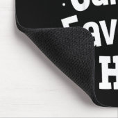 Christmas Santa's Favorite Ho Shirt, Adult Naughty マウスパッド (コーナー)