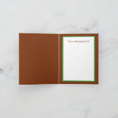 Christmas Santa's workshop North pole customizable シーズンカード (内部)