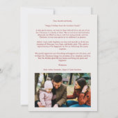 Christmas Scandinavian Style  Snowy Winter Village シーズンカード (裏面)