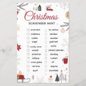 Christmas Scavenger Hunt Checklist Art チラシ (正面)