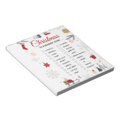 Christmas Scavenger Hunt Checklist Art ノートパッド (アングル)