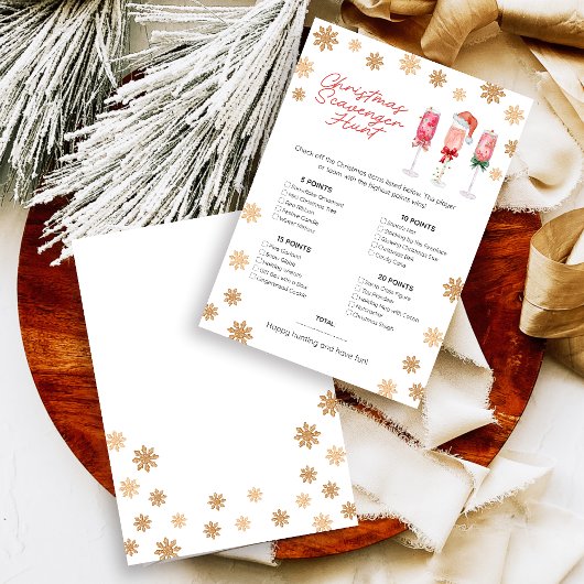 Christmas Scavenger Hunt Game シーズンカード