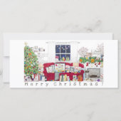Christmas Scene at Home - Blank Card (正面)