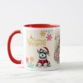 Christmas Schnauzer マグカップ (左)