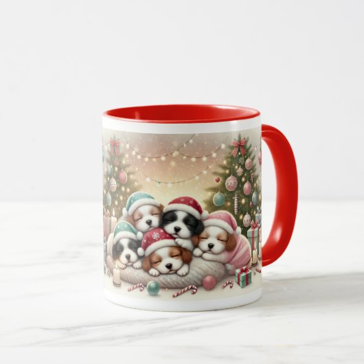 Christmas Schnauzer マグカップ (正面右)