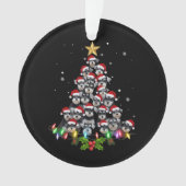 Christmas Schnauzer Dog Tree Xmas Pet Animal オーナメント (正面)