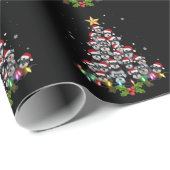 Christmas Schnauzer Dog Tree Xmas Pet Animal ラッピングペーパー (ロールコーナー)