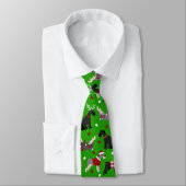 Christmas Schnauzer Neck Tie ネクタイ (タイ)