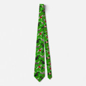 Christmas Schnauzer Neck Tie ネクタイ (正面)