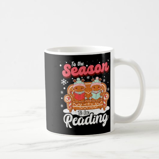 Christmas School Teacher Retro Librarian Groovy Xm コーヒーマグカップ (右)