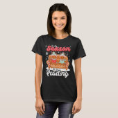 Christmas School Teacher Retro Librarian Groovy Xm Tシャツ (正面フル)