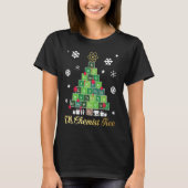 Christmas Science Chemist Tree Periodic Table Xmas Tシャツ (正面)