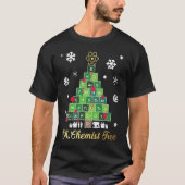 Christmas Science Chemist Tree Periodic Table Xmas Tシャツ (正面)