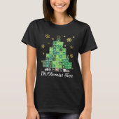 Christmas Science Chemist Tree Periodic Table Xmas Tシャツ (正面)