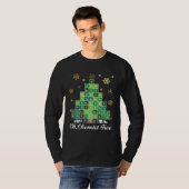 Christmas Science Chemist Tree Periodic Table Xmas Tシャツ (正面フル)