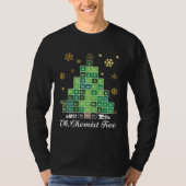 Christmas Science Chemist Tree Periodic Table Xmas Tシャツ (正面)