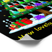 Christmas Science Teacher 67 Meme Santa Oh Chemist ポスター (角)