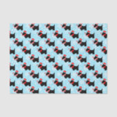 Christmas Scottie Dogs Pattern 薄葉紙 (正面)