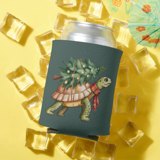 Christmas Sea Turtle Lover Gift Xmas Tree Holiday 缶クーラー (インサイチュ 夏)