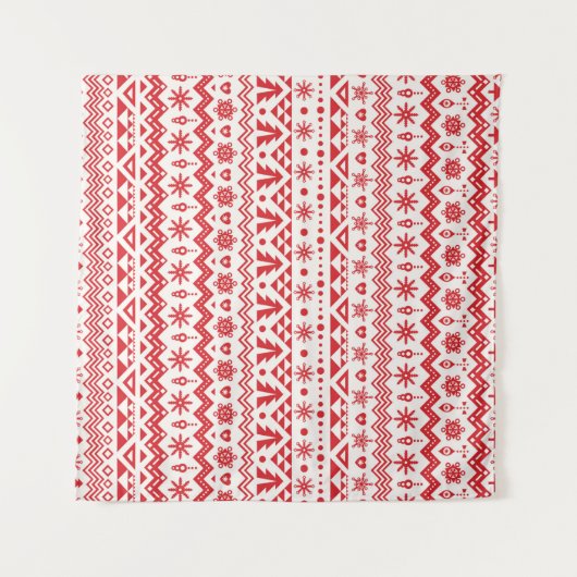 Christmas seamless pattern タペストリー (正面(横))