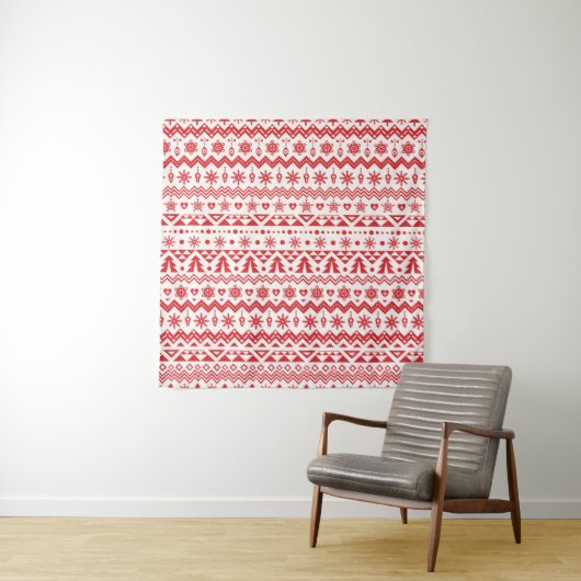 Christmas seamless pattern タペストリー (インサイチュ)