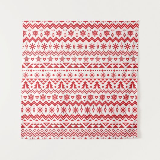 Christmas seamless pattern タペストリー (正面)