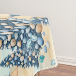 Christmas Seashells Tree Beach  テーブルクロス