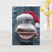 Christmas Shark カード (黄色い花)
