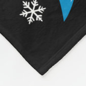 Christmas Shark Santa Hat Wrapped Lights Holiday S フリースブランケット (角)