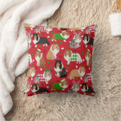 Christmas Sheltie Shetland Sheepdog クッション (ブランケット)