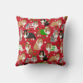 Christmas Sheltie Shetland Sheepdog クッション (裏面)