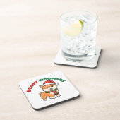 Christmas Shiba Inu Coaster: Merry Woofmas コースター (右側)