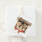 Christmas Shih Tzu Dogs フェイバータグ (インサイチュ)