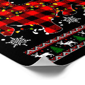 Christmas Shirt For Dachshund Lover Gift Santa Buf ポスター (角)