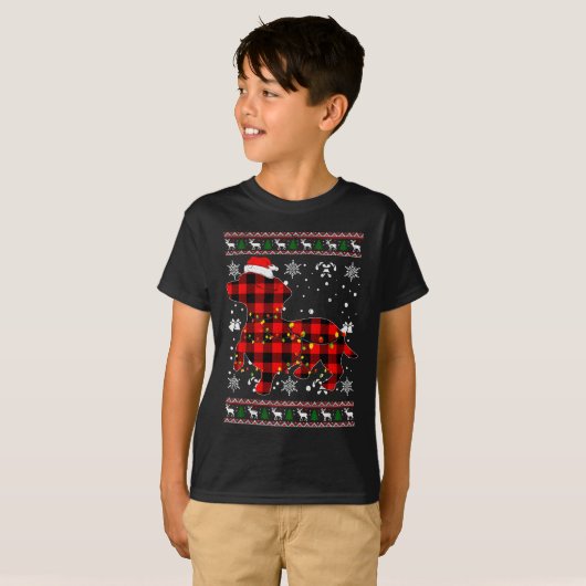 Christmas Shirt For Dachshund Lover Gift Santa Buf Tシャツ (正面フル)