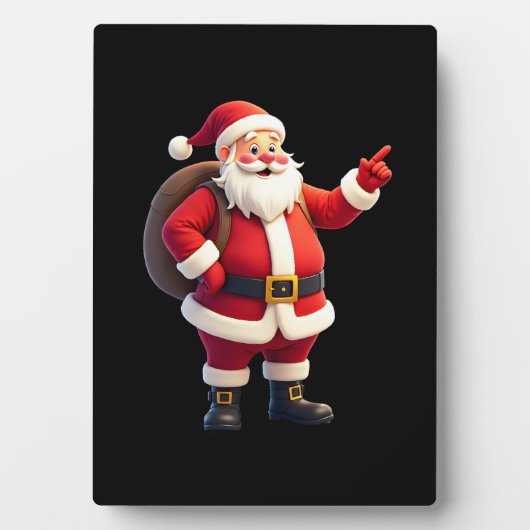 Christmas Shirts for Boys Kids Dabbing Santa Xmas  フォトプラーク (正面)