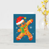 Christmas Shirts Kids Boys Toddler Gingerbread Xma カード (黄色い花)