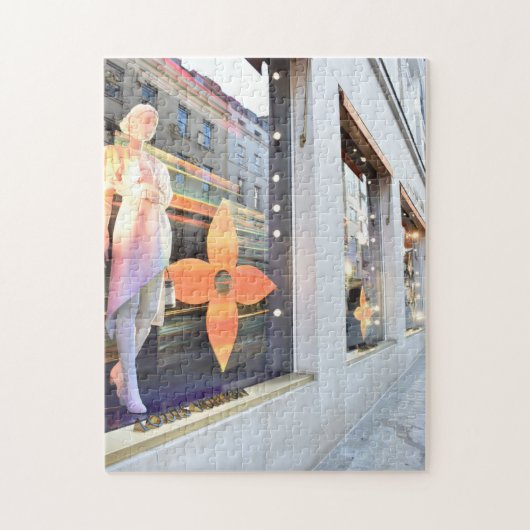 Christmas Shop Windows London,イギリス ジグソーパズル (縦)