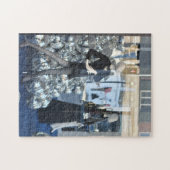 Christmas Shop Windows London，イギリス ジグソーパズル (横)