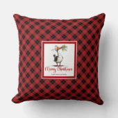 Christmas Silly Geese Cartoon Throw Pillow Decor クッション (正面)